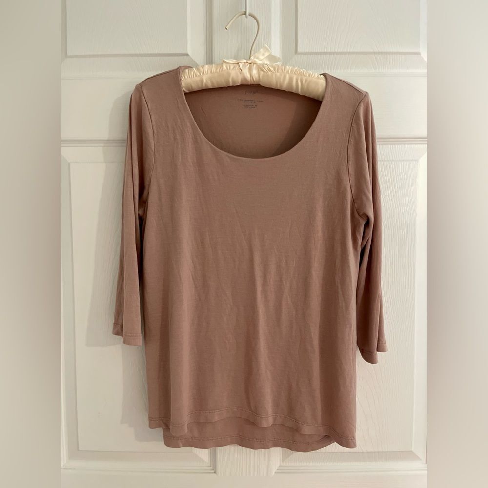 Pure Jill Womens Top Shirt Super Soft Elliptical T-Shirt Size S Blush Pink